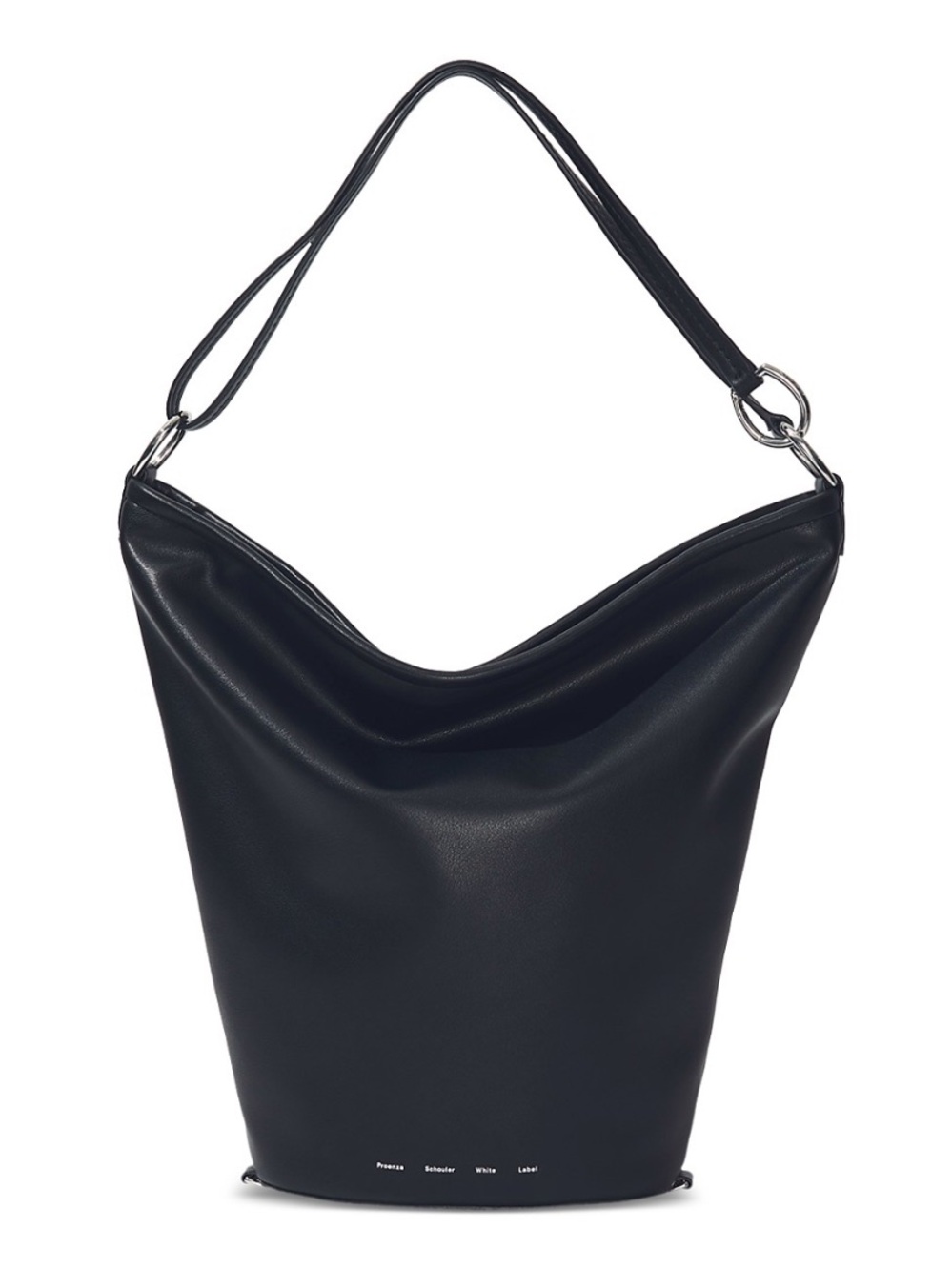 Proenza Schouler While Label Leather Spring Bucket Bag in black